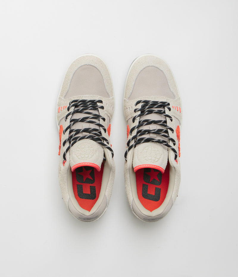 Converse Cons AS-1 Pro Cordura Shoes in Papyrus and Black / Vermillion Red