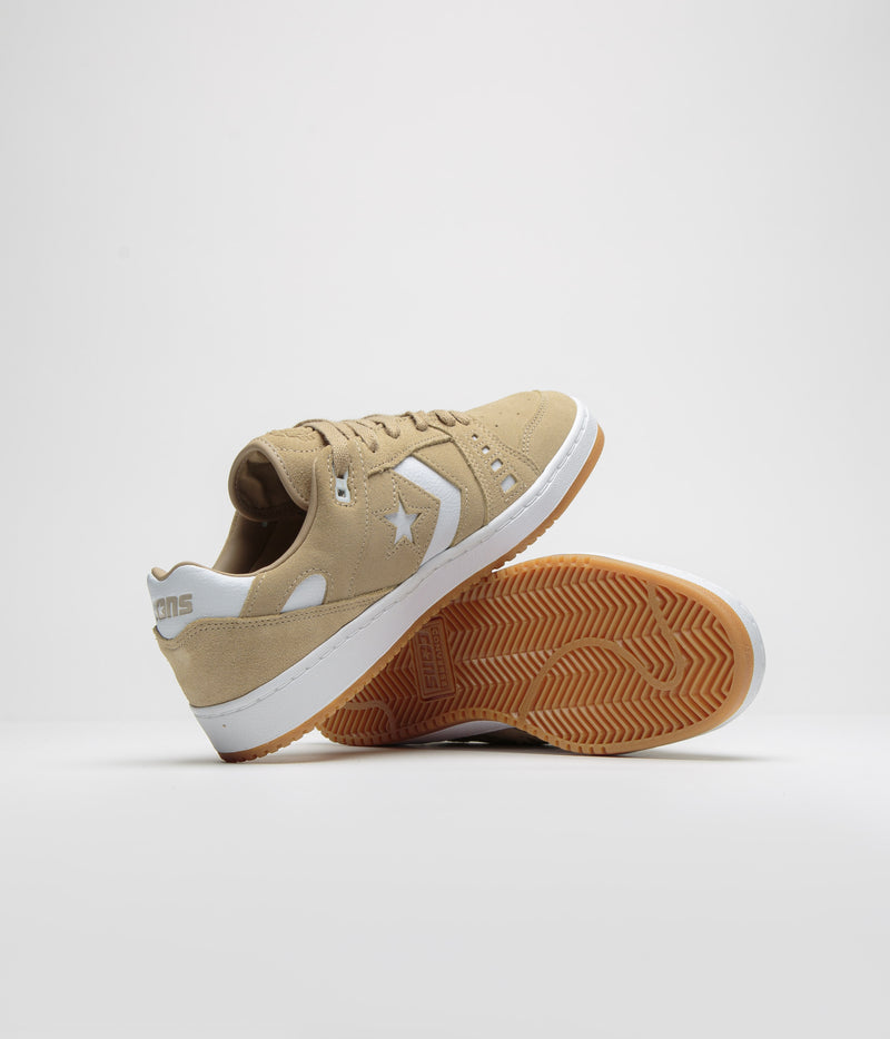 Converse Cons AS-1 Pro Suede Shoes in Nomad Khaki and White / Gum