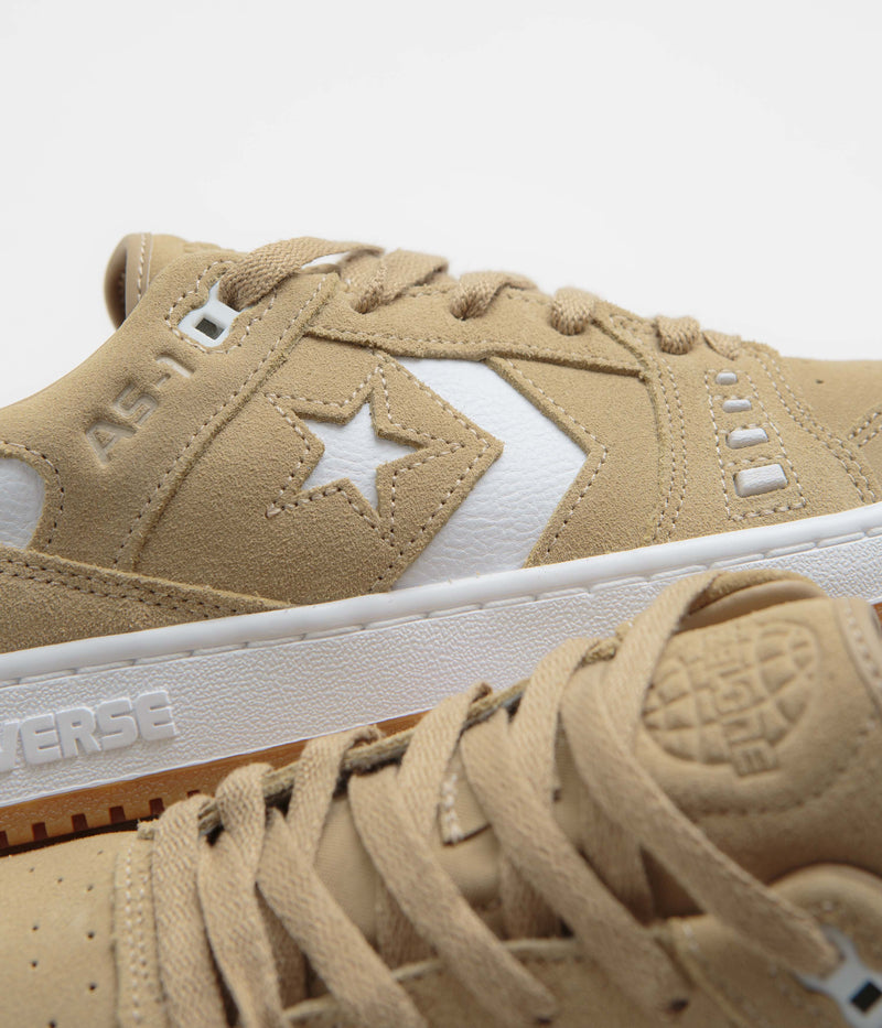 Converse Cons AS-1 Pro Suede Shoes in Nomad Khaki and White / Gum