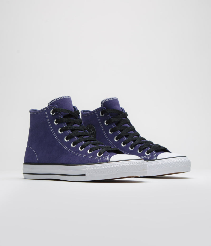Converse Cons CTAS Pro Suede Shoes in Fresh Blueberry and Black / White