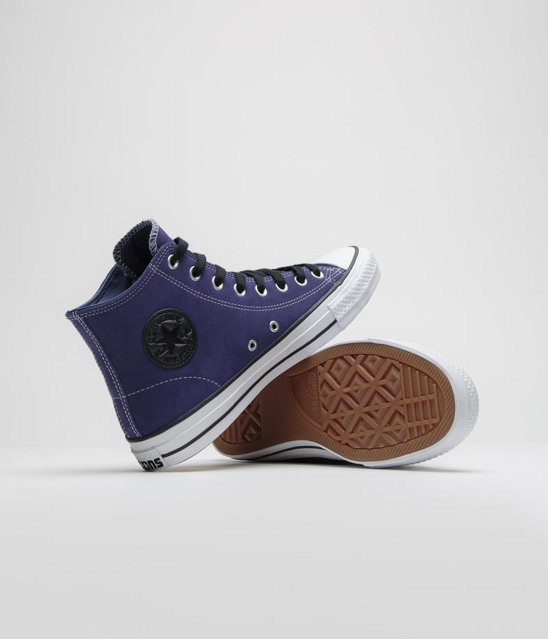 Converse Cons CTAS Pro Suede Shoes in Fresh Blueberry and Black / White