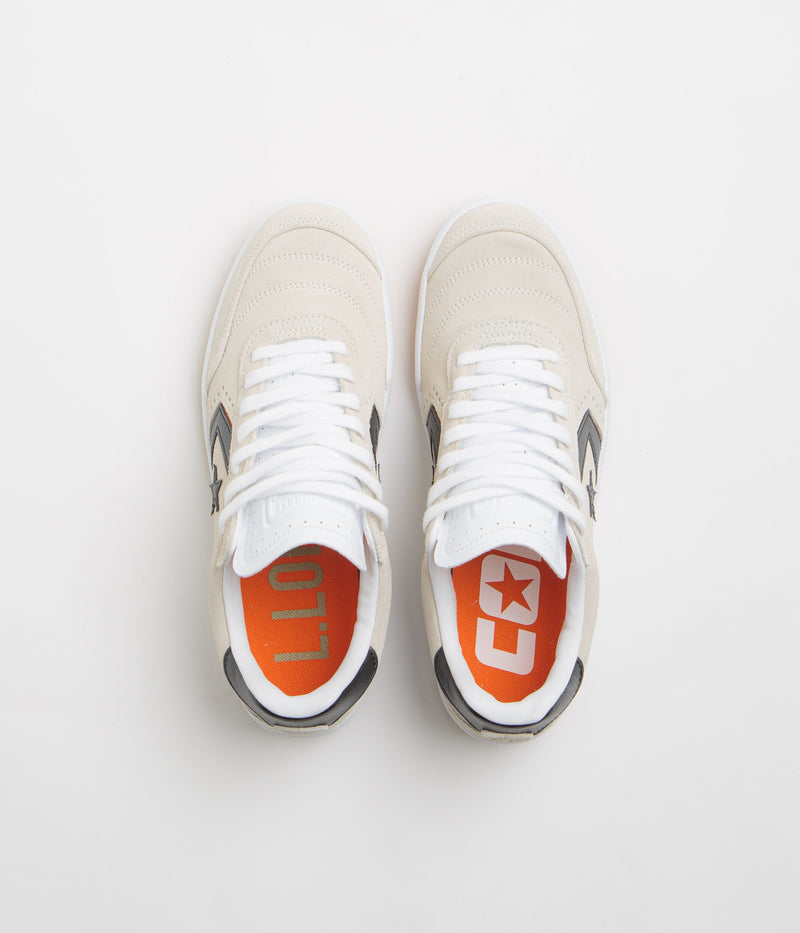 Converse Louie Lopez Pro 2 Shoes in Egret and White / Orange