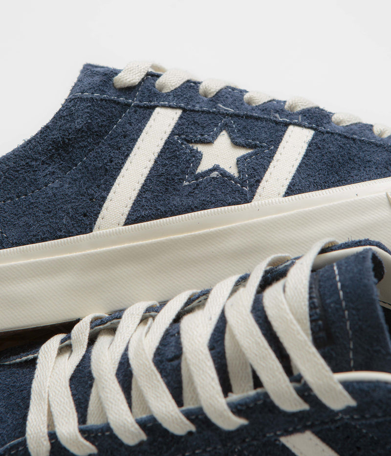 Converse Cons One Star Academy Pro Suede Shoes in Navy and Egret / Egret