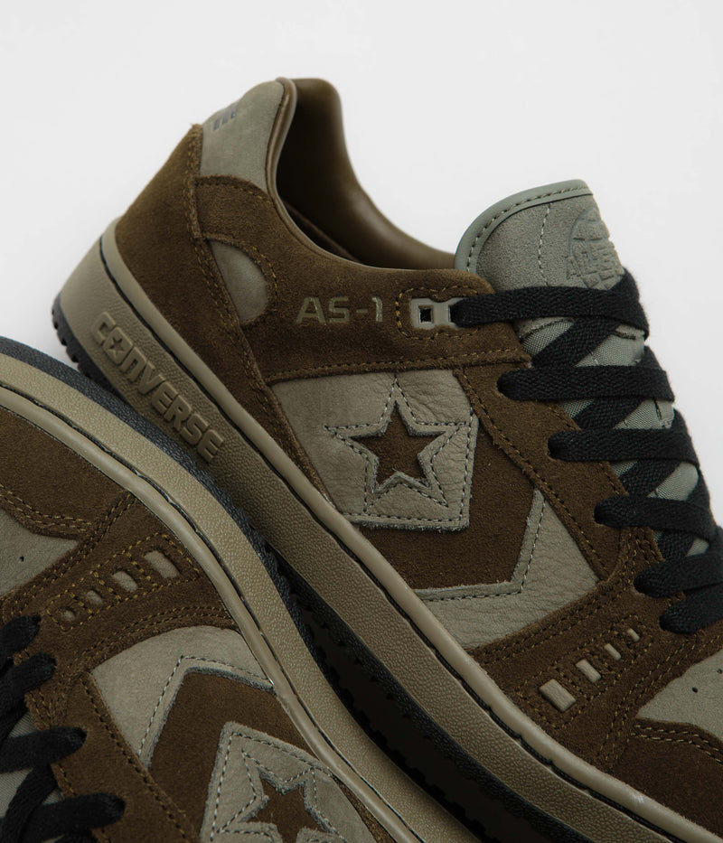 Converse x Sneeze Mag AS-1 Pro Ox Shoes in Olive Submarine and Surplus Olive / Black