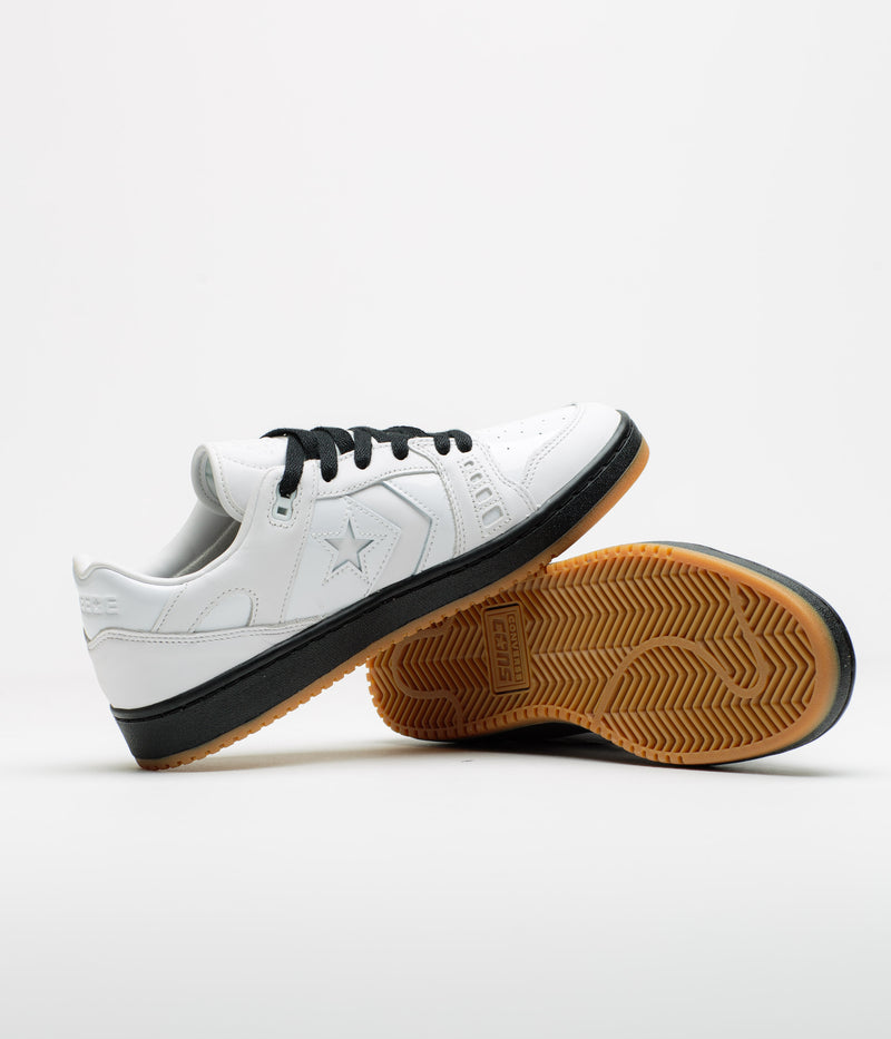 Converse x Sneeze Mag AS-1 Pro Ox Shoes in White and Black / Gum Honey