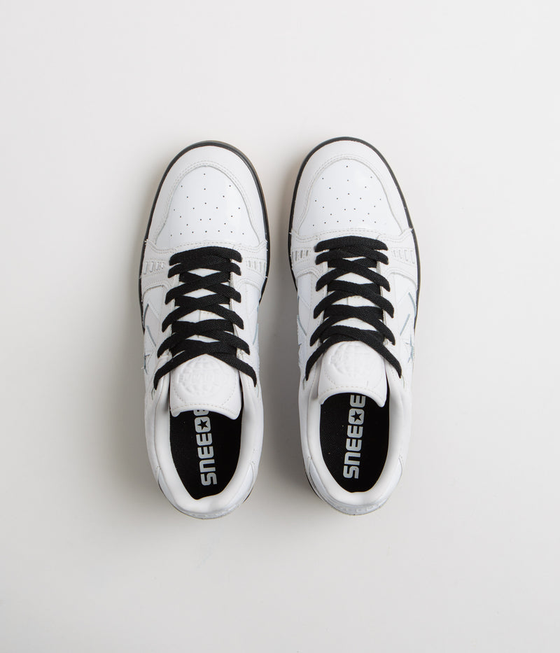 Converse x Sneeze Mag AS-1 Pro Ox Shoes in White and Black / Gum Honey