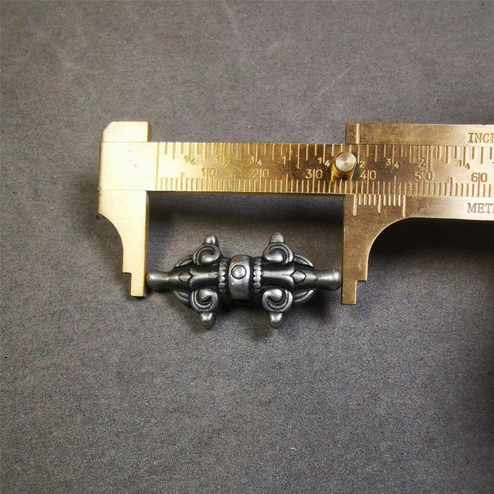 Copper Vajra Amulet 1.4" - Tibetan Buddhist amulet, view 8