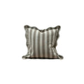 Cora Greige Cushion with Scalloped Edge