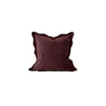 Cora Plum Scalloped Edge Cushion