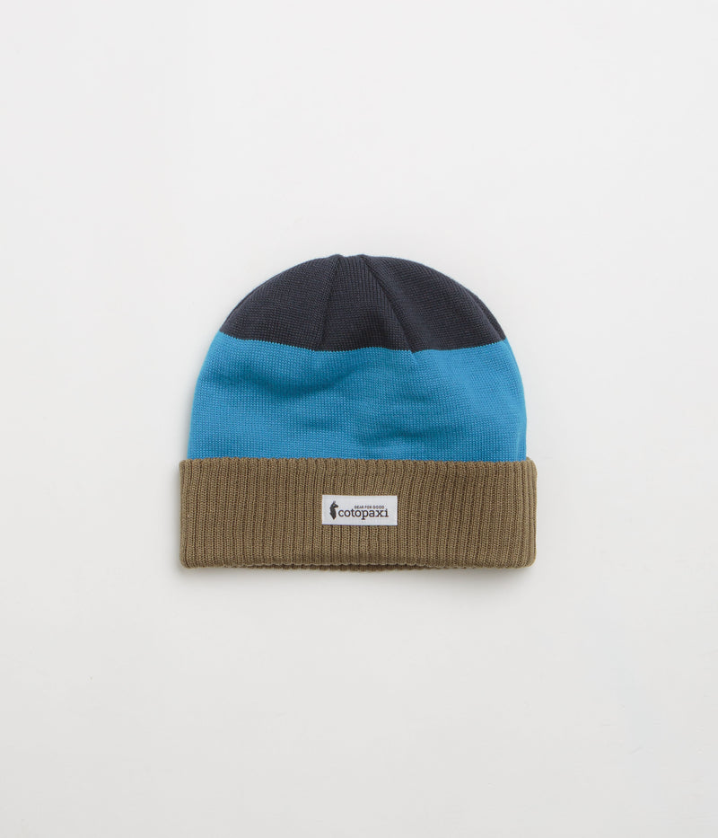 Cotopaxi Alto Beanie in Live Oak and Lake