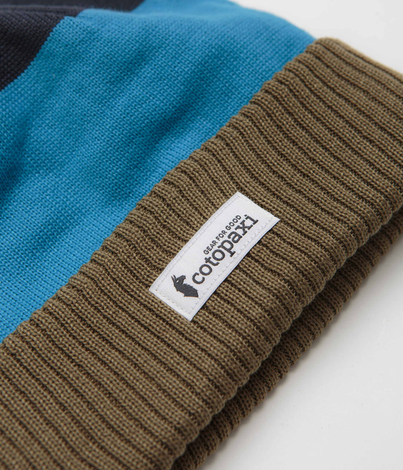 Cotopaxi Alto Beanie in Live Oak and Lake