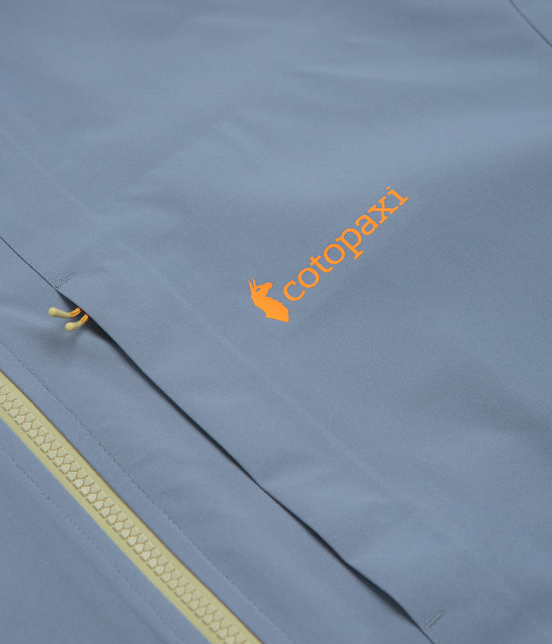 Cotopaxi Cielo Rain Jacket in Tempest and Moss