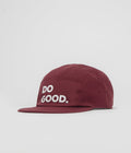 Cotopaxi Do Good 5 Panel Cap in Mulberry