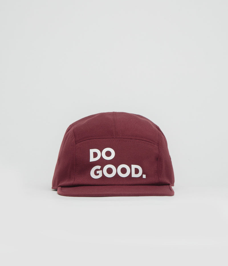 Cotopaxi Do Good 5 Panel Cap in Mulberry