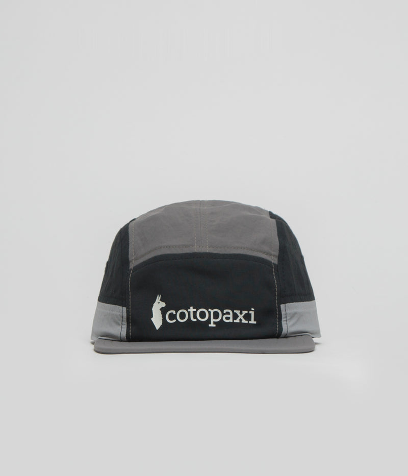 Cotopaxi Tech 5 Panel Cap in Black and Cinder