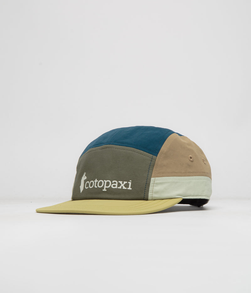 Cotopaxi Tech 5 Panel Cap in Fatigue and Lemongrass