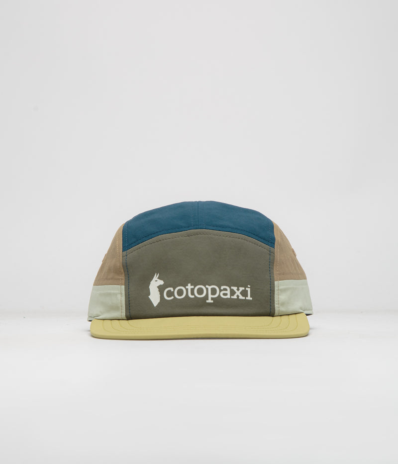 Cotopaxi Tech 5 Panel Cap in Fatigue and Lemongrass