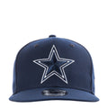 Navy baseball cap with white star logo on front