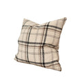 Cream Check Cushion
