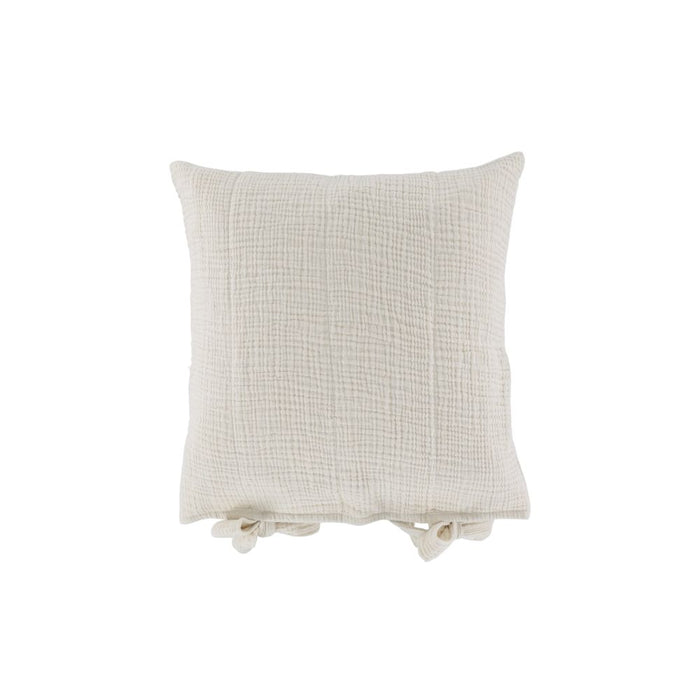 Cream Tied Cushion