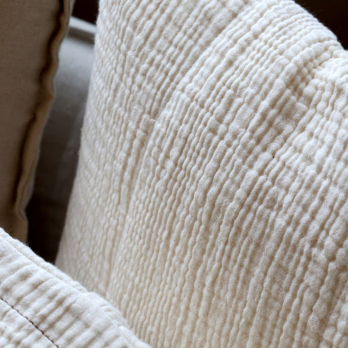 Cream Tied Cushion