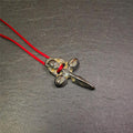 Cross vajra Phurba - 1.57" - Tibetan Buddhist vajra, front view