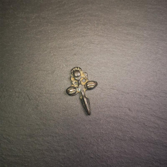 Cross vajra Phurba - 1.57" - Tibetan Buddhist vajra, view 5