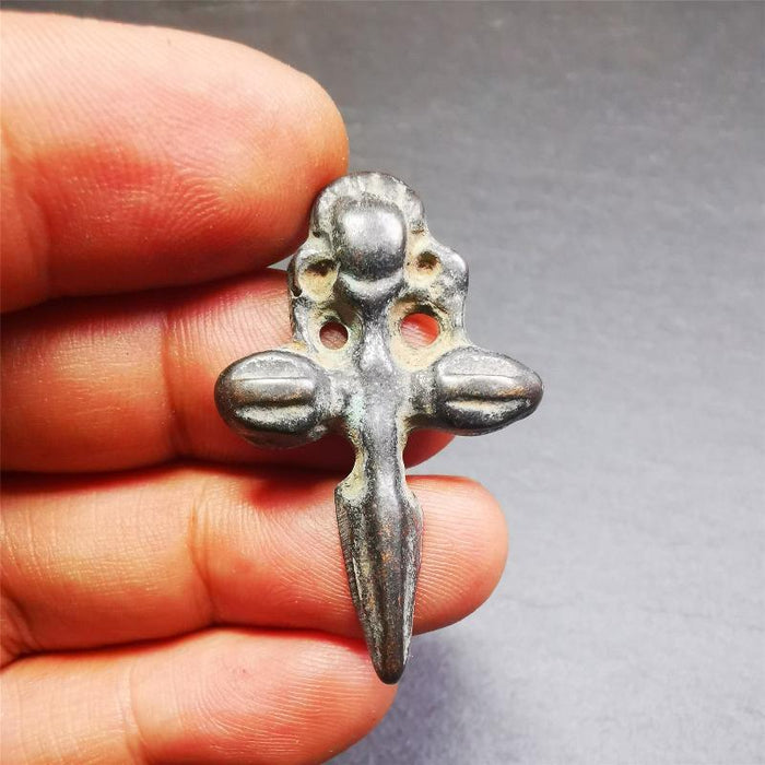 Cross vajra Phurba - 1.57" - Tibetan Buddhist vajra, view 7