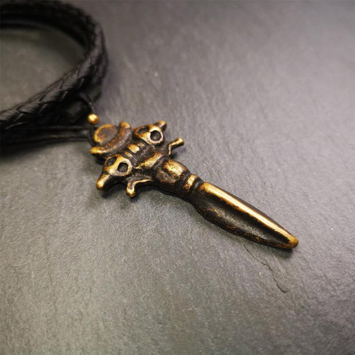 Cross Vajra Phurba 2.36" - Tibetan Buddhist vajra, view 4