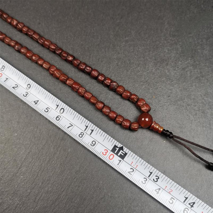 Cypress Seed Beads Mala,0.26" - Tibetan Buddhist mala beads, view 7