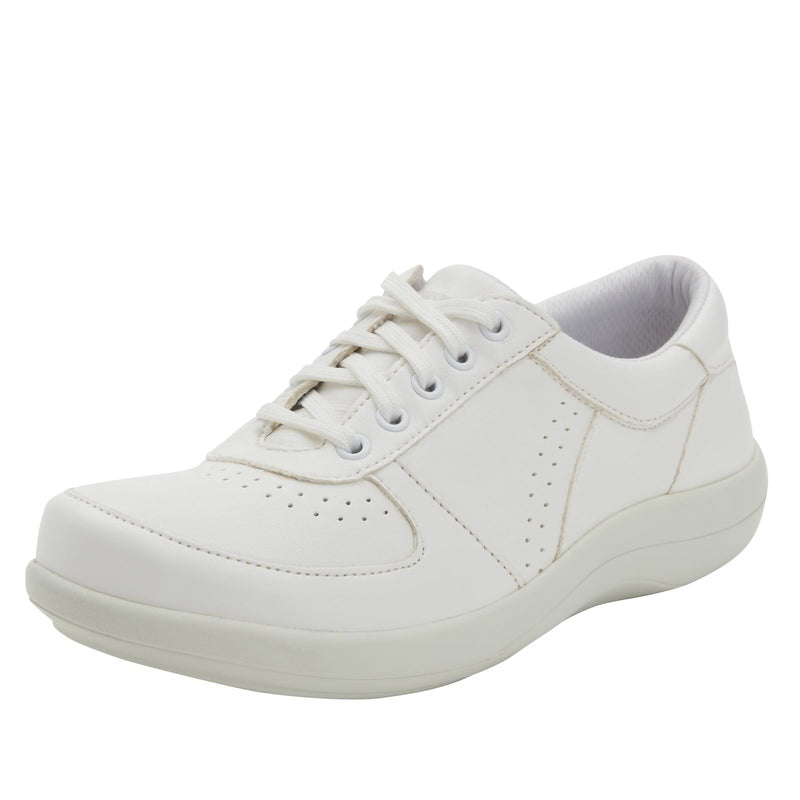Daphne White Softie Shoe | Alegria Shoes