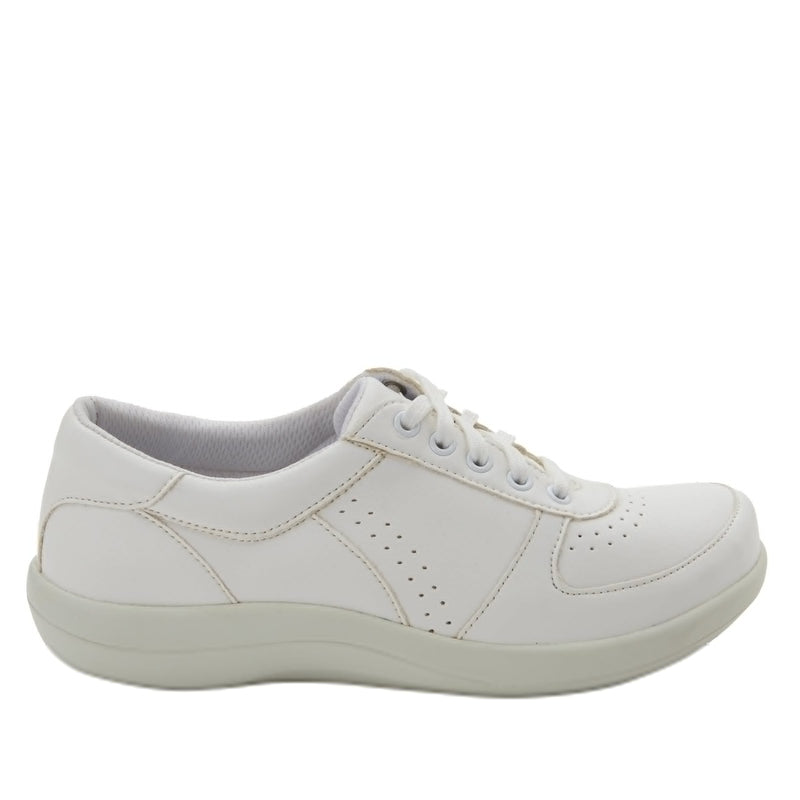 Daphne White Softie Shoe | Alegria Shoes