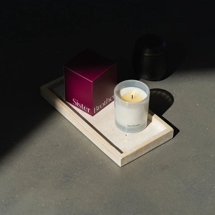 Dark Wood Scented Candle - Sister Brother