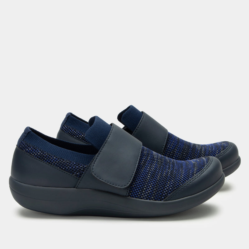 Dasher Navy Multi Shoe | Alegria Shoes