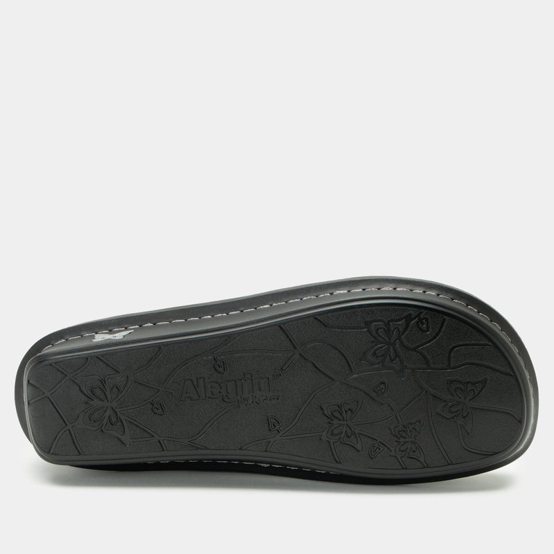 Debra Black Embossed Rose Shoe | Alegria Shoes