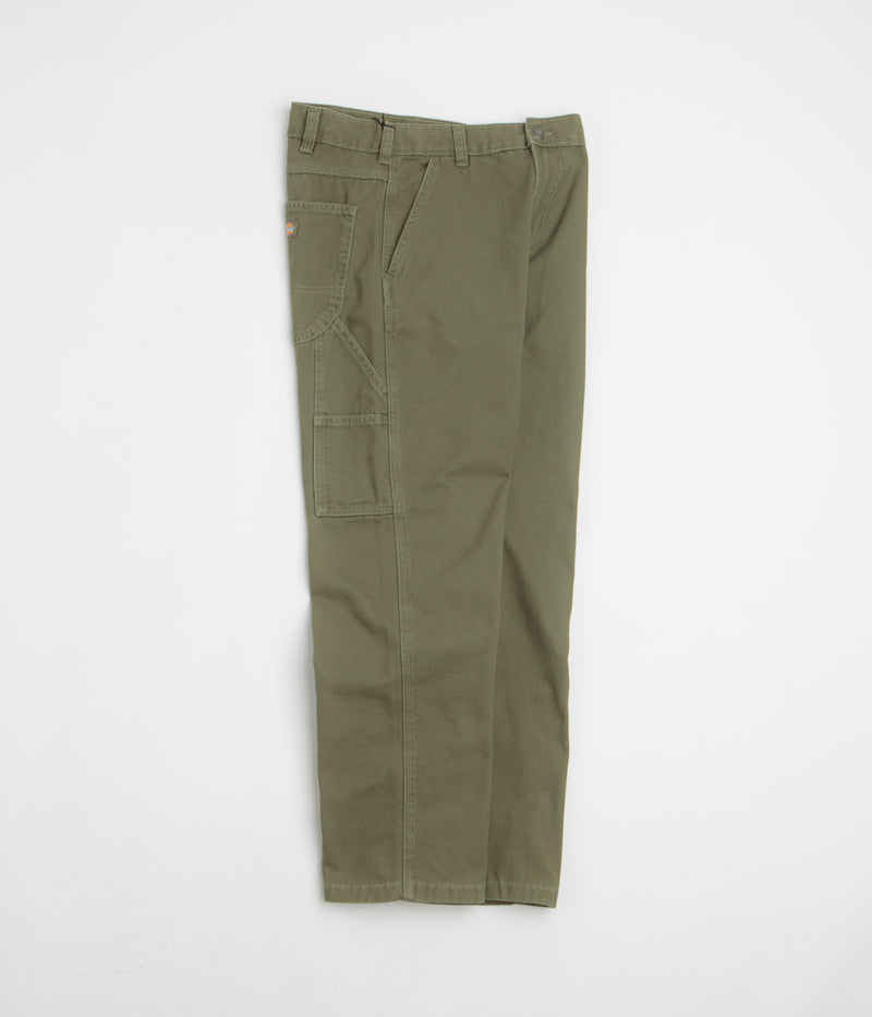 Dickies Carpenter Canvas Pants in Military Green