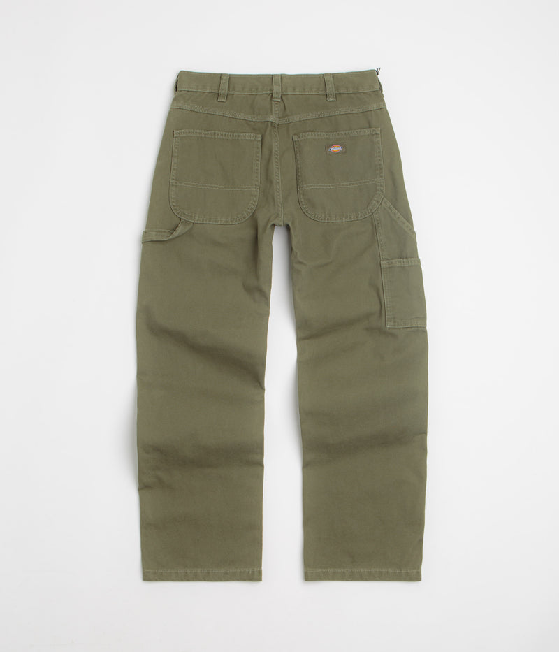 Dickies Carpenter Canvas Pants in Military Green