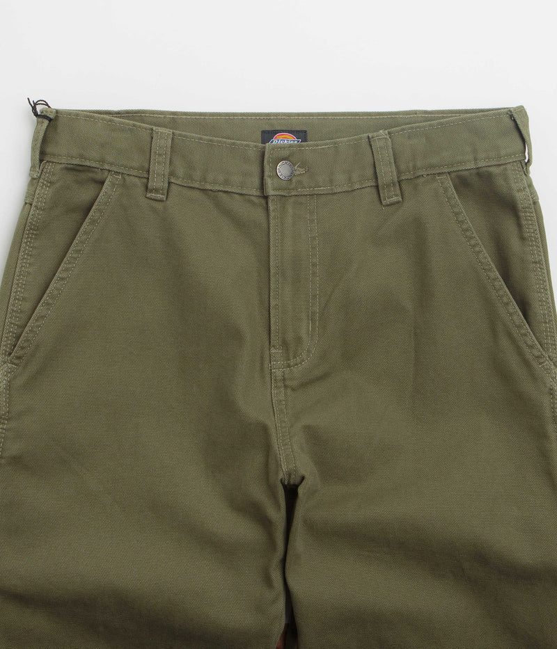 Dickies Carpenter Canvas Pants in Military Green