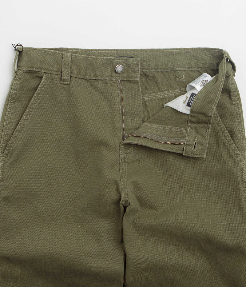 Dickies Carpenter Canvas Pants in Military Green