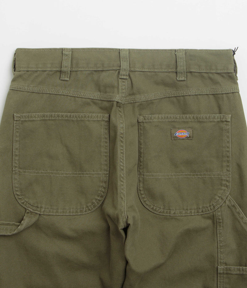 Dickies Carpenter Canvas Pants in Military Green