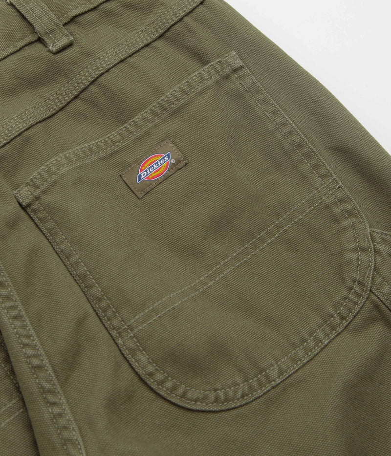 Dickies Carpenter Canvas Pants in Military Green