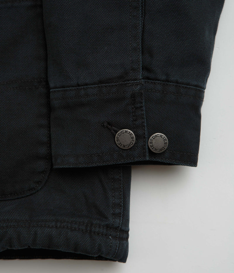 Dickies Duck High Pile Fleece Line Chore Jacket in Black