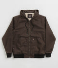 Dickies Hooded Duck Canvas Jacket in Dark Brown