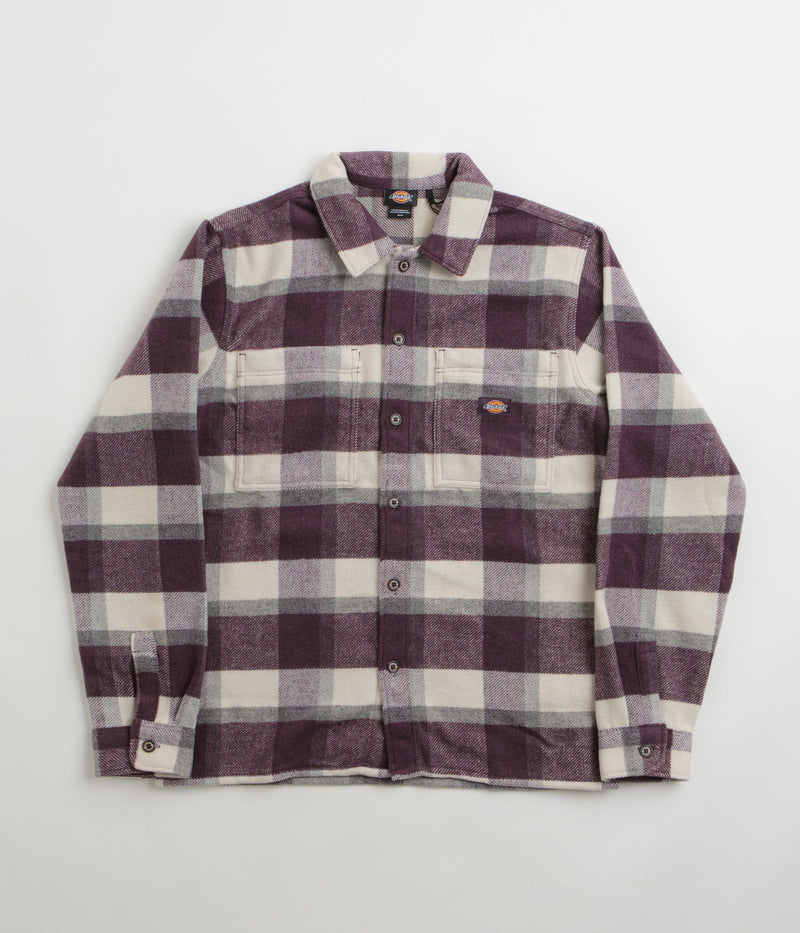 Dickies Plaid Coaling Shirt in Plum Perfect