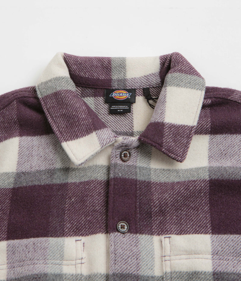 Dickies Plaid Coaling Shirt in Plum Perfect