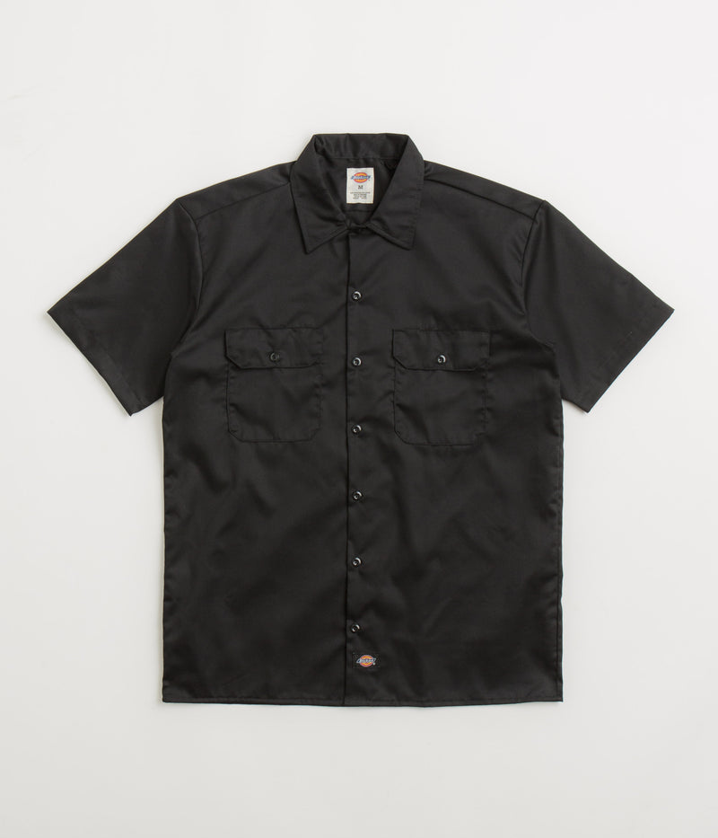 Dickies Short Sleeve Work Shirt in Black and Black