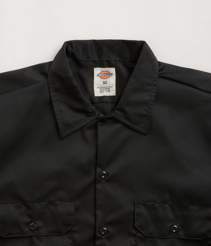 Dickies Short Sleeve Work Shirt in Black and Black