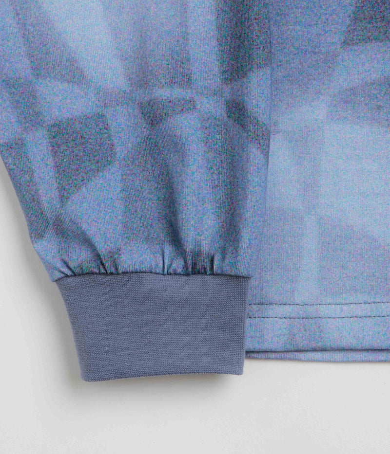 Dime Abstract Long Sleeve T-Shirt in Static Blue