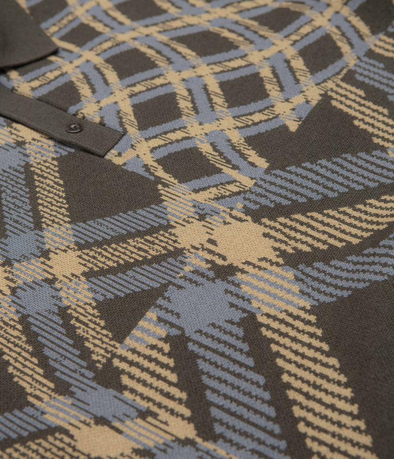 Dime Antique Polo Shirt in Brown Multi