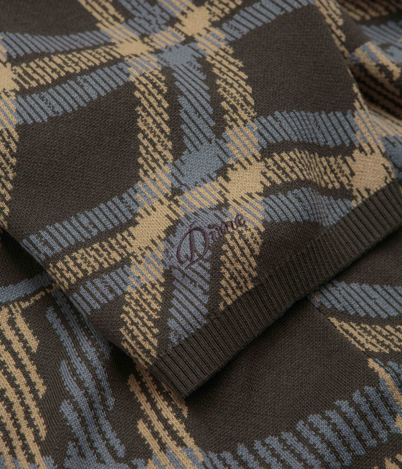 Dime Antique Polo Shirt in Brown Multi